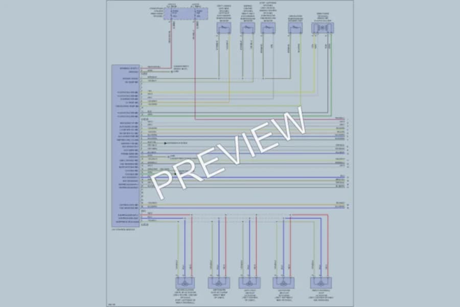 2008 BMW 750i Air Conditioning wiring diagram preview