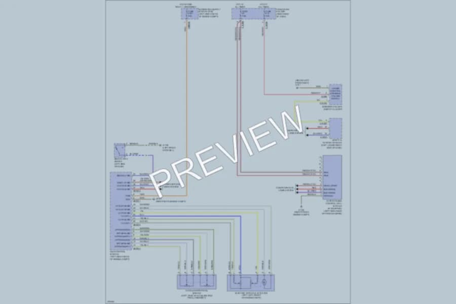 2008 BMW 750i Cruise Control wiring diagram preview