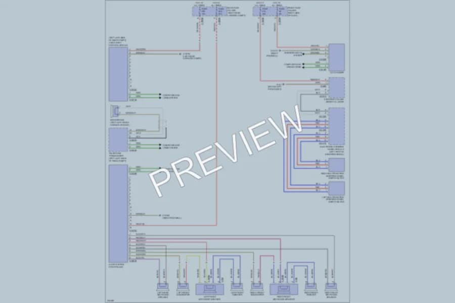 2008 BMW 760Li Radio wiring diagram preview