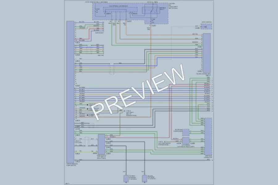 2008 BMW M3 Navigation wiring diagram preview