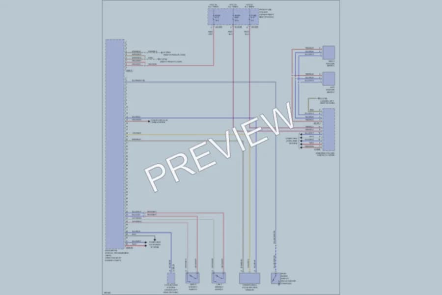 2008 BMW M5 Transmission wiring diagram preview