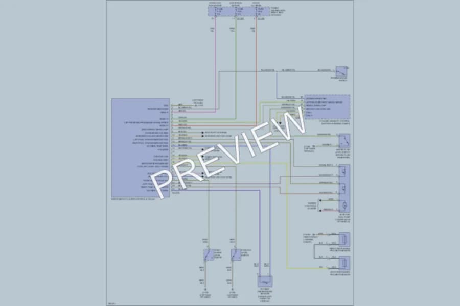 2008 BMW MCoupe Instrument Cluster wiring diagram preview
