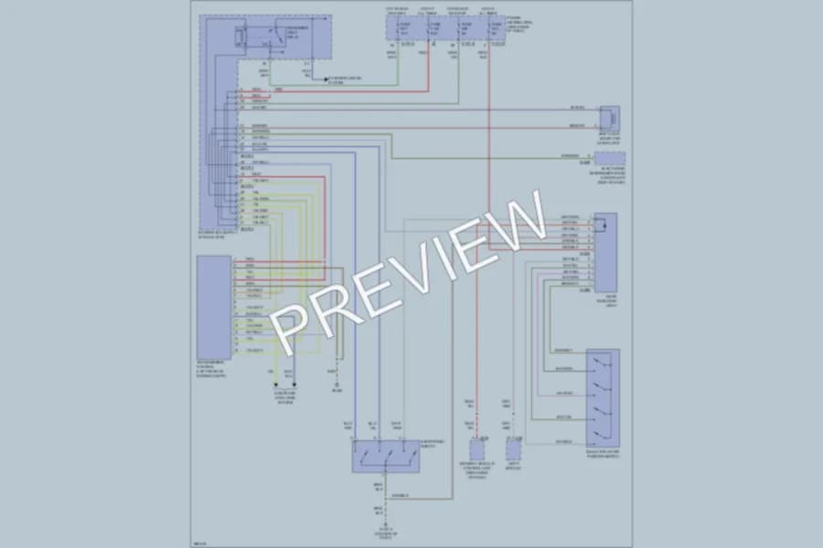 2008 BMW X3 Transmission wiring diagram preview