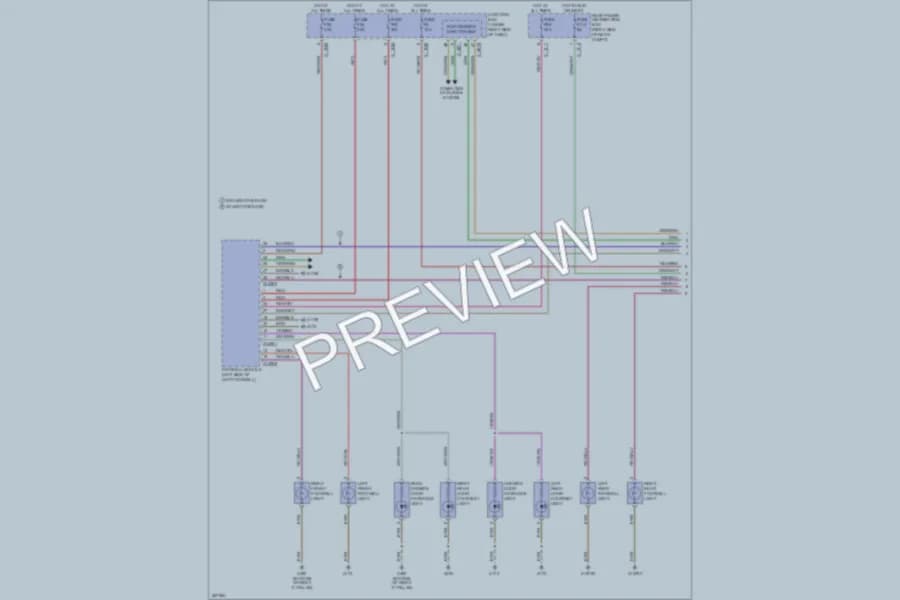2008 BMW X5 Interior Lights wiring diagram preview