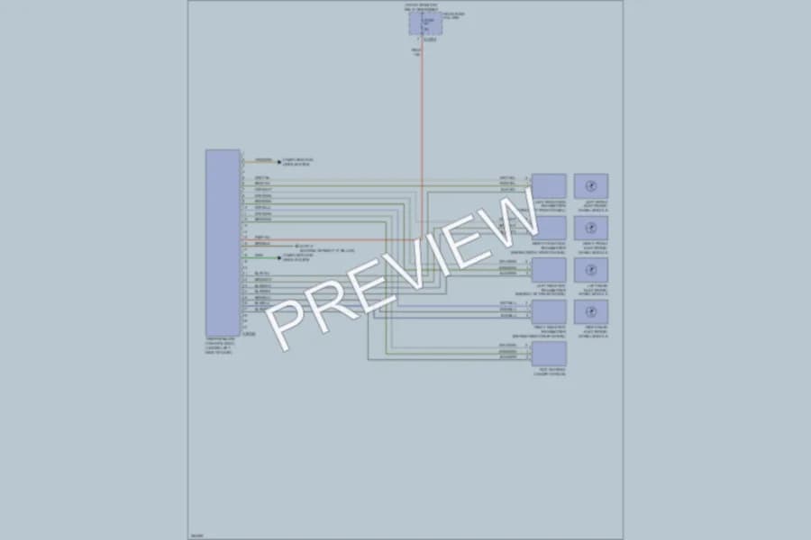 2008 BMW X5 Warning Systems wiring diagram preview