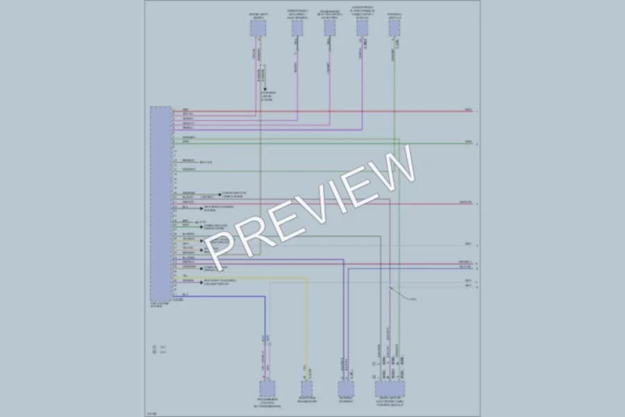 2008 BMW X6 Anti Theft wiring diagram preview