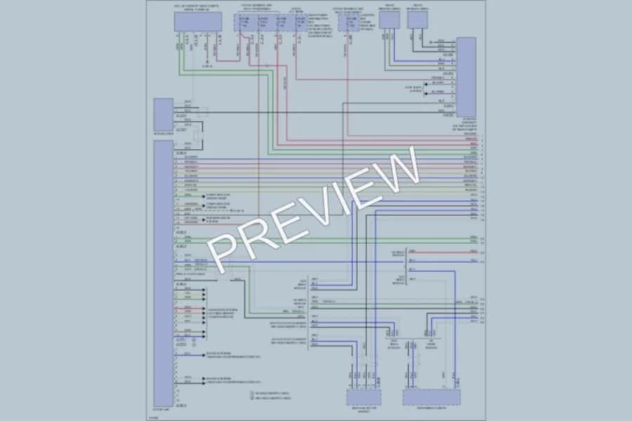 2008 BMW X6 Navigation wiring diagram preview