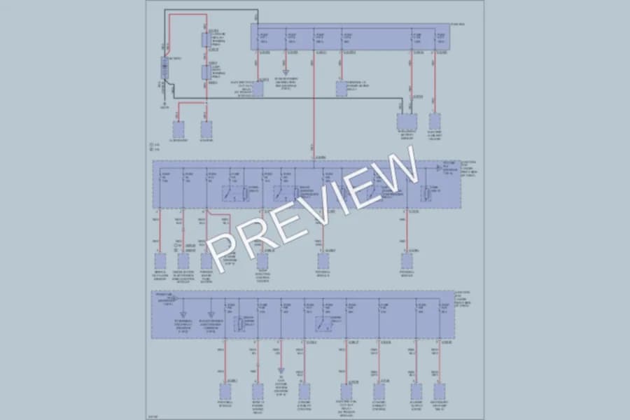 2008 BMW X6 Power Distribution wiring diagram preview
