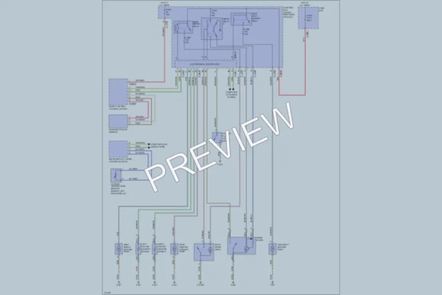 2008 BMW X6 Wiper Washer wiring diagram preview