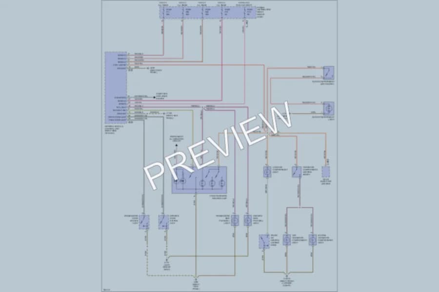 2008 BMW Z4 Interior Lights wiring diagram preview