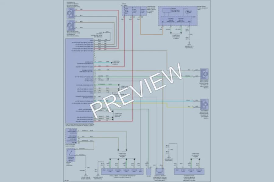 2008 Cadillac CTS Anti Lock Brakes wiring diagram preview