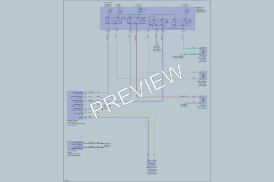 2008 Cadillac CTS Cooling Fan wiring diagram preview