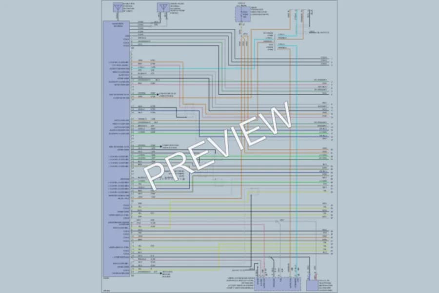 2008 Cadillac CTS Navigation wiring diagram preview