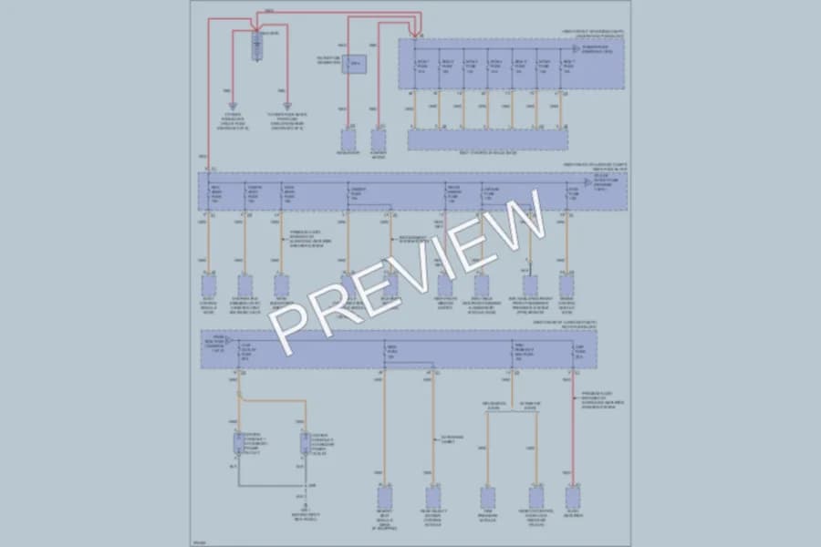 2008 Cadillac CTS Power Distribution wiring diagram preview