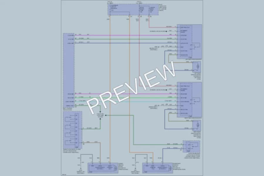 2008 Cadillac CTS Power Windows wiring diagram preview