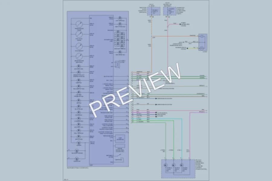 2008 Cadillac DTS Instrument Cluster wiring diagram preview