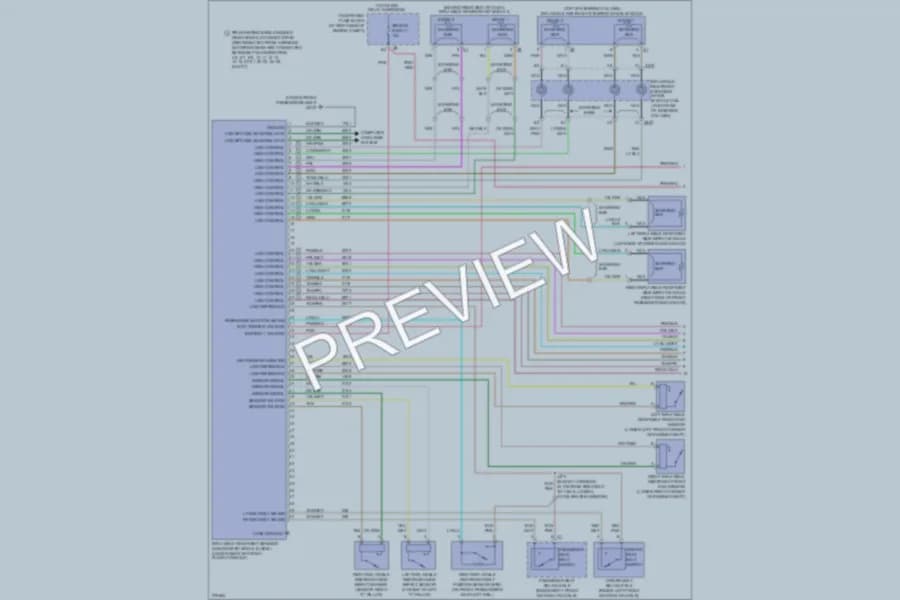 2008 Cadillac DTS Supplemental Restraints wiring diagram preview