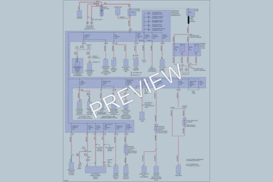 2008 Cadillac Escalade Power Distribution wiring diagram preview