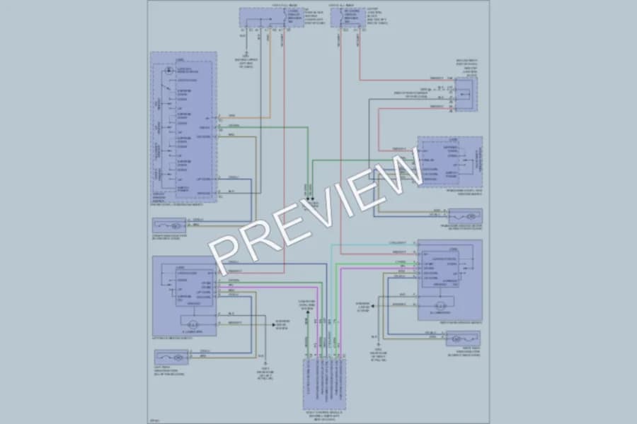 2008 Cadillac Escalade Power Windows wiring diagram preview