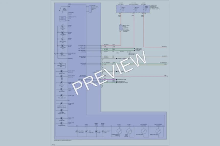 2008 Cadillac SRX Instrument Cluster wiring diagram preview