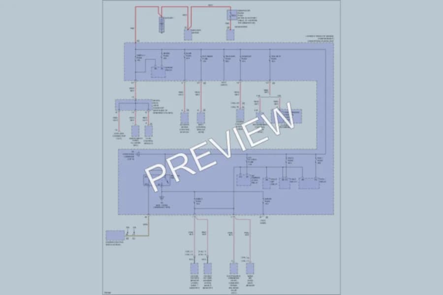 2008 Cadillac SRX Power Distribution wiring diagram preview