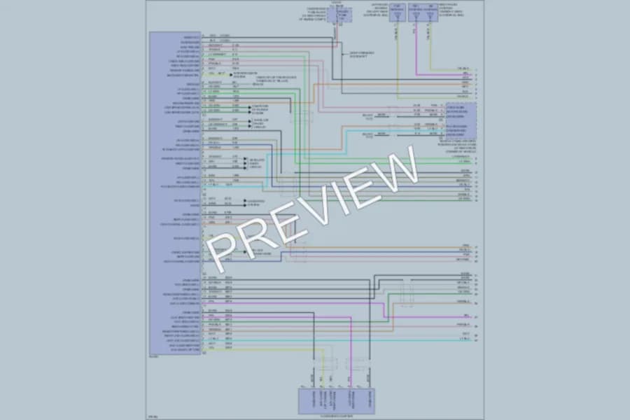 2008 Cadillac SRX Radio wiring diagram preview