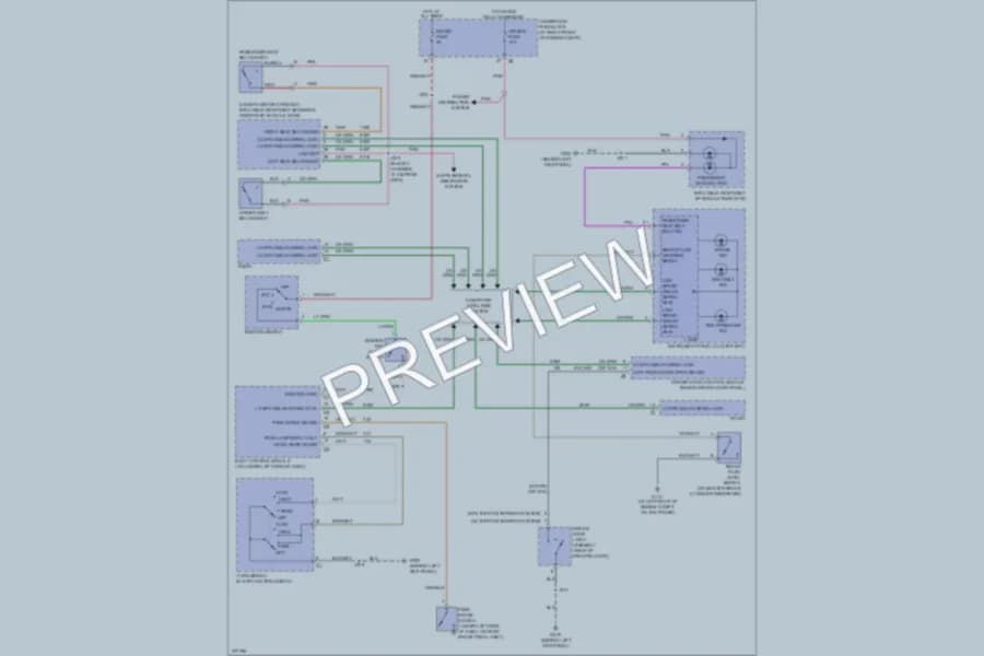 2008 Cadillac SRX Warning Systems wiring diagram preview
