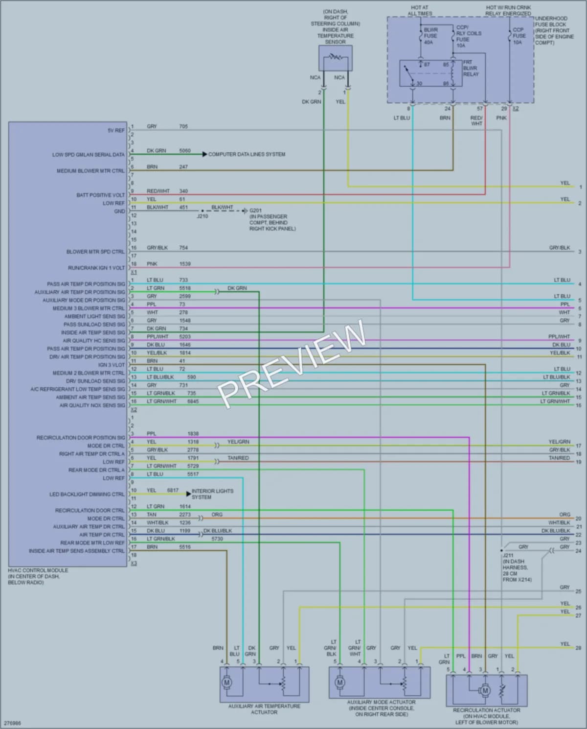 2008 Cadillac STS Air Conditioning wiring diagram preview
