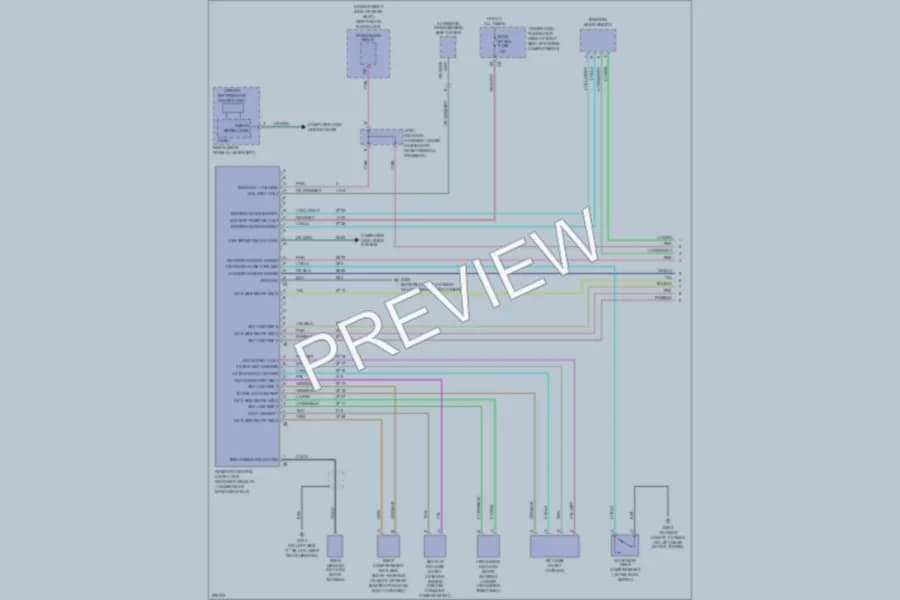 2008 Cadillac STS Power Door Locks wiring diagram preview