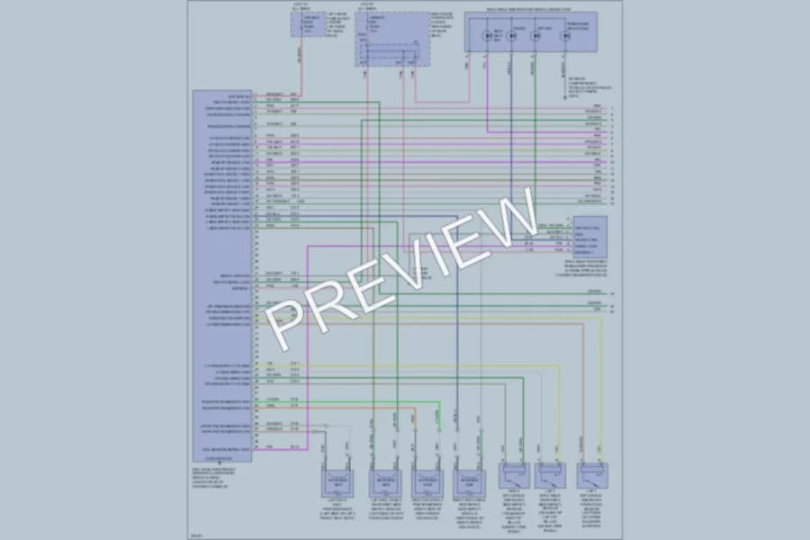 2008 Cadillac STS Supplemental Restraints wiring diagram preview