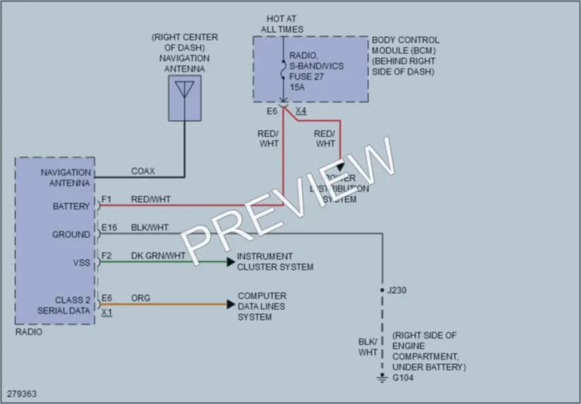 2008 Cadillac XLR Navigation wiring diagram preview