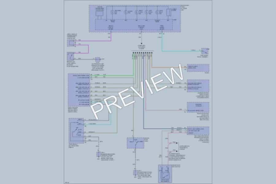 2008 Cadillac XLR Warning Systems wiring diagram preview