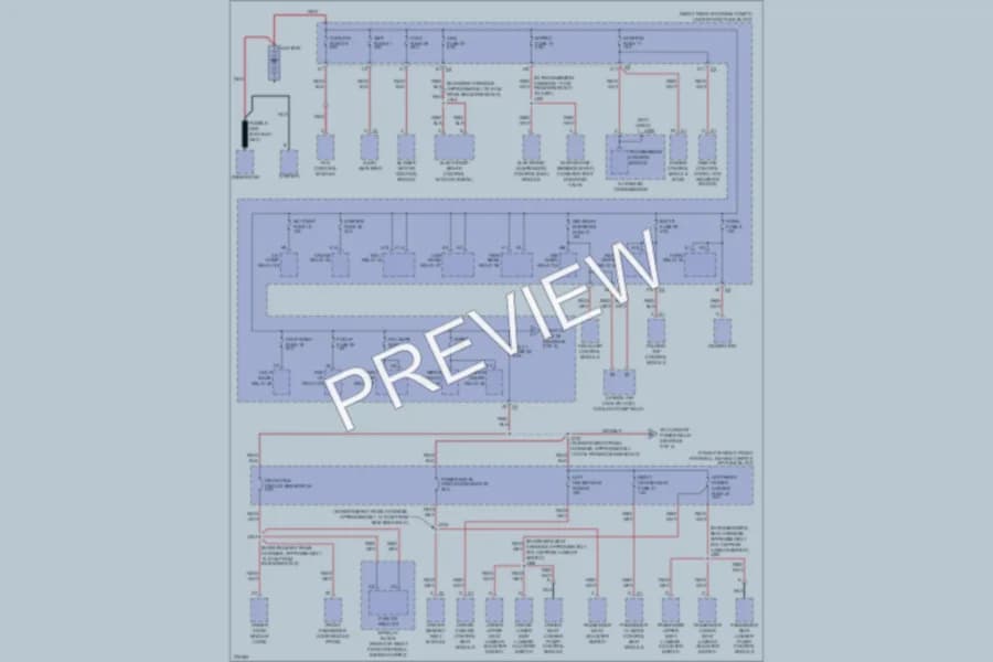 2008 Cadillac XLRV Power Distribution wiring diagram preview
