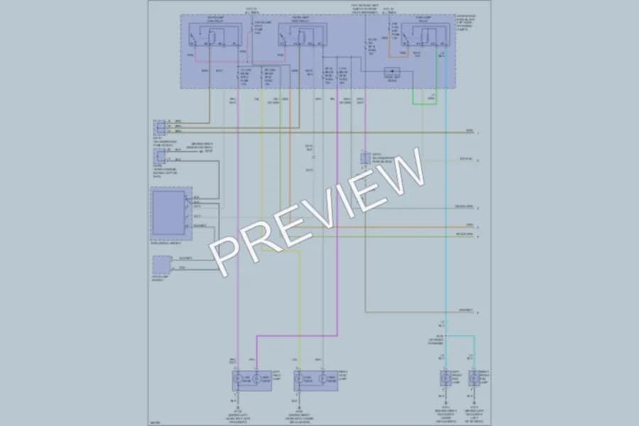 2008 Chevrolet Aveo Headlights wiring diagram preview