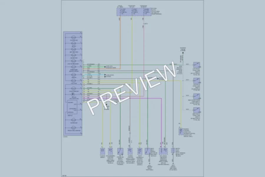 2008 Chevrolet Aveo Instrument Cluster wiring diagram preview