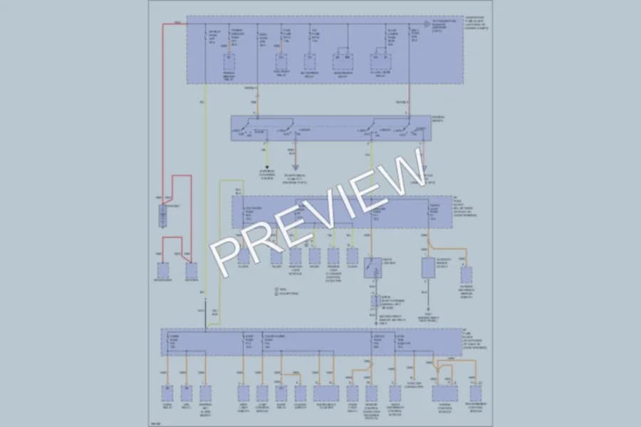 2008 Chevrolet Aveo Power Distribution wiring diagram preview
