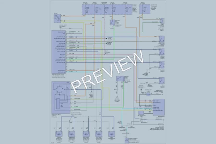 2008 Chevrolet Aveo Power Door Locks wiring diagram preview
