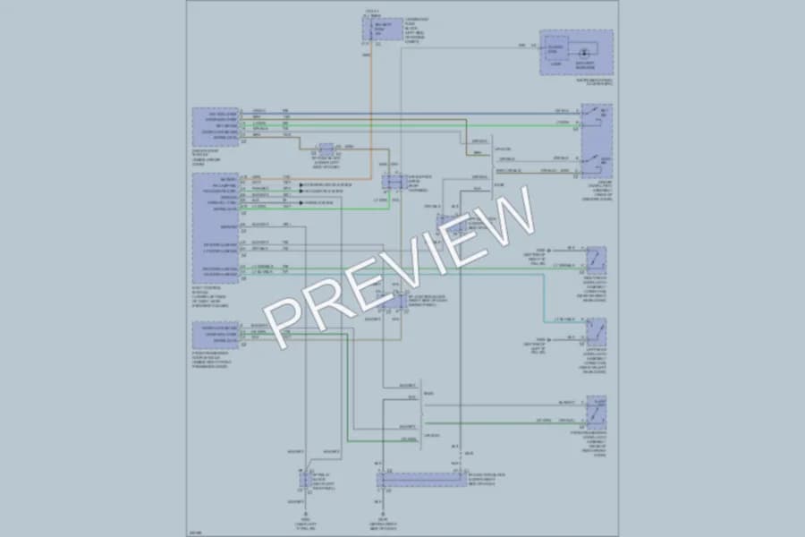 2008 Chevrolet 1500 Anti Theft wiring diagram preview with protected circuit layout