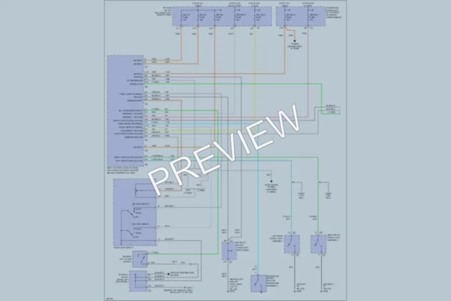 2008 Chevrolet 1500 Hd Warning Systems wiring diagram preview with protected circuit layout