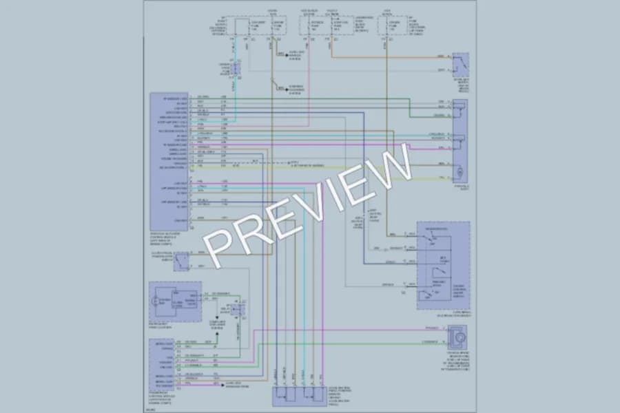 2008 Chevrolet 2500 Hd Cruise Control wiring diagram preview with protected circuit layout