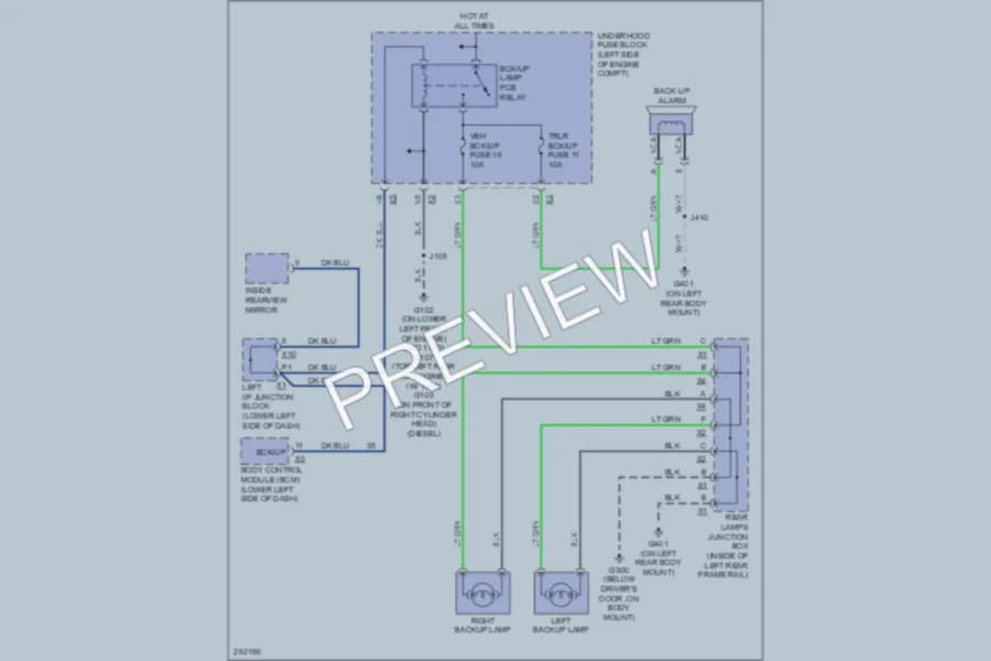 2008 Chevrolet 3500 Hd Exterior Lights wiring diagram preview with protected circuit layout