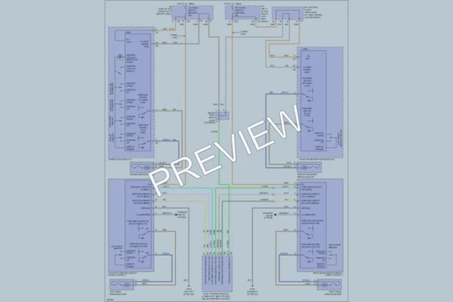 2008 Chevrolet C3500PickupClassic Power Windows wiring diagram preview