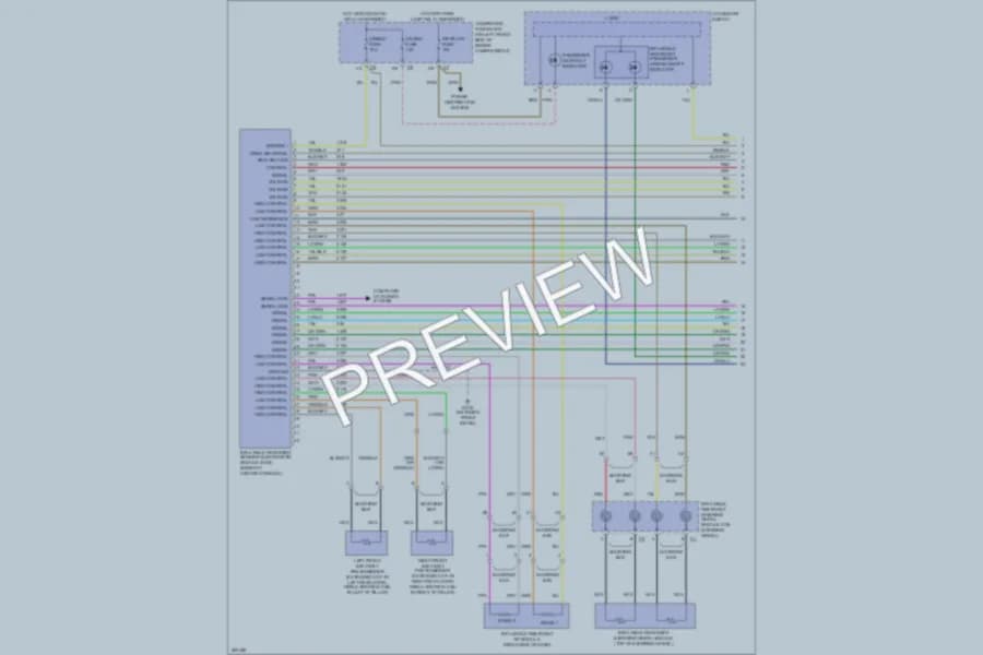 2008 Chevrolet Colorado Supplemental Restraints wiring diagram preview