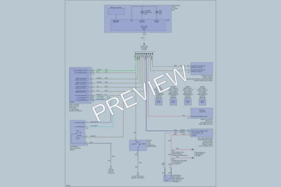 2008 Chevrolet Corvette Warning Systems wiring diagram preview