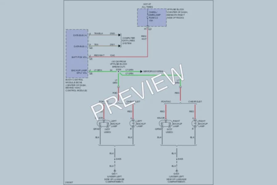 2008 Chevrolet Equinox Exterior Lights wiring diagram preview