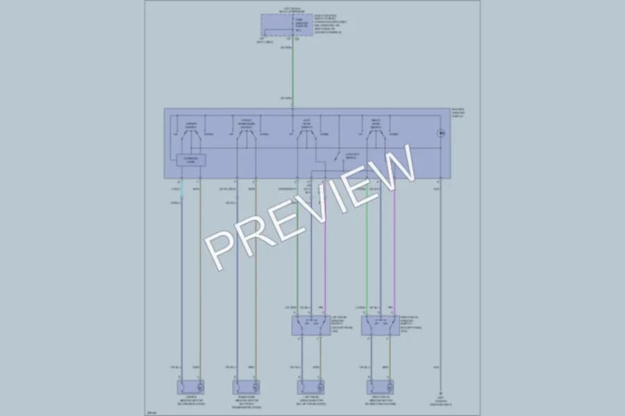 2008 Chevrolet HHR Power Windows wiring diagram preview