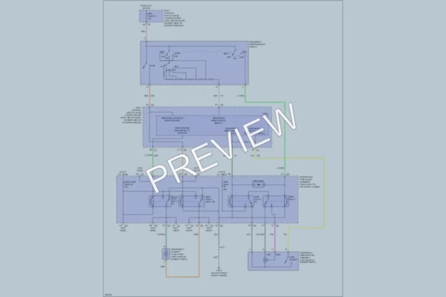 2008 Chevrolet HHR Wiper Washer wiring diagram preview