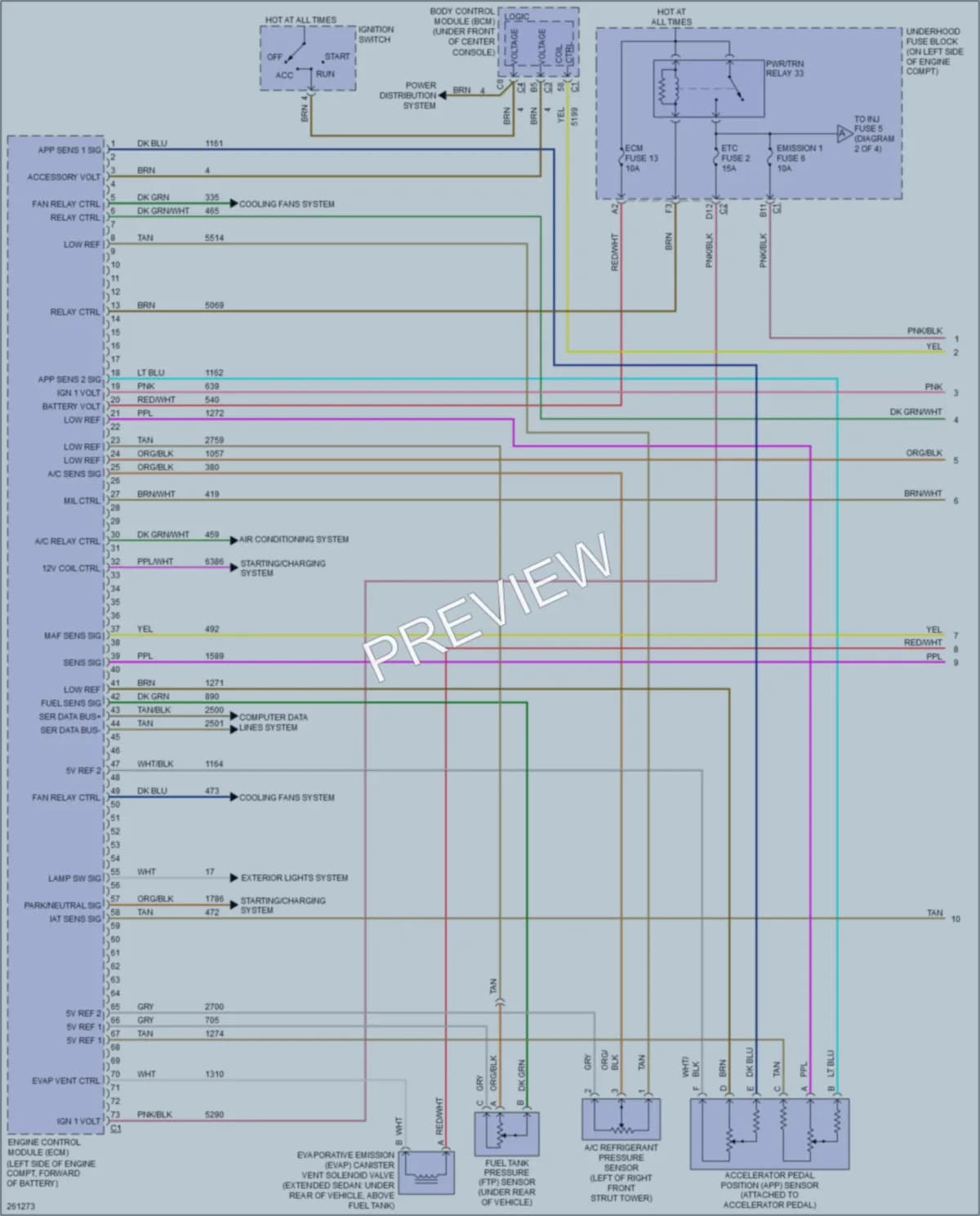 2008 Chevrolet MalibuMaxx Engine Performance wiring diagram preview