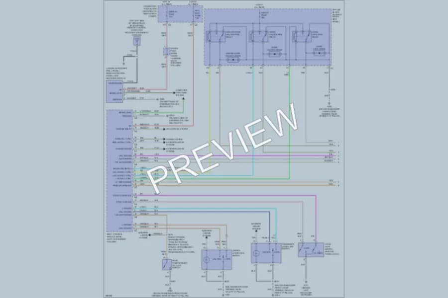 2008 Chevrolet MonteCarlo Power Door Locks wiring diagram preview