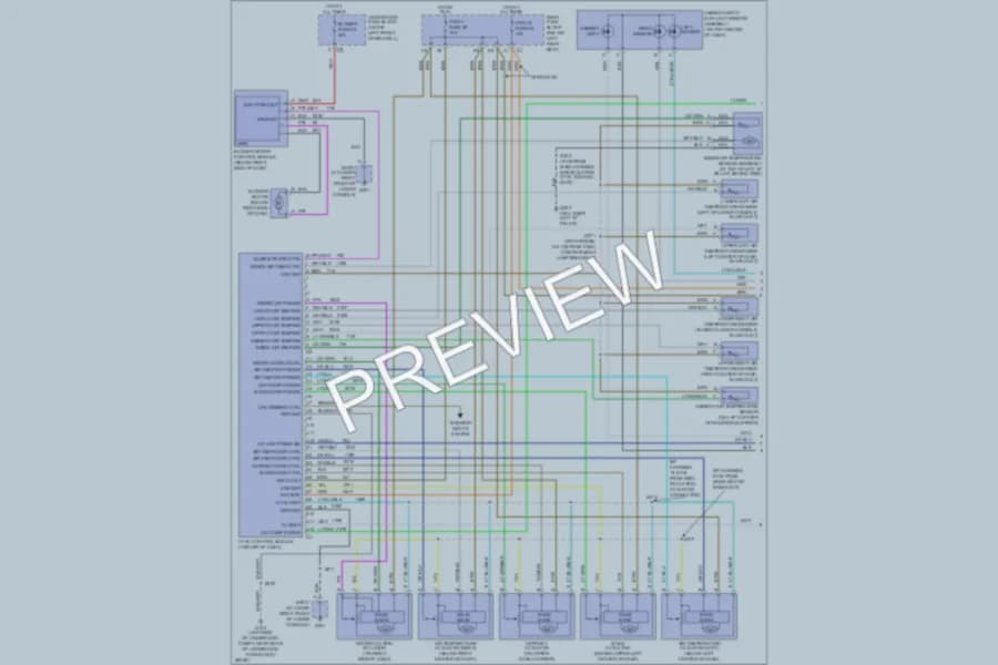 2008 Chevrolet TrailBlazer Air Conditioning wiring diagram preview